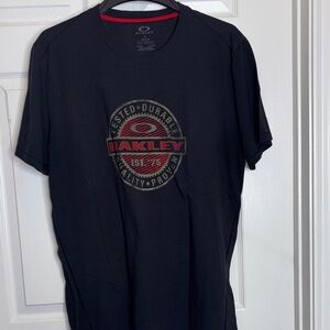 Oakley Black and Red Graphic Tee